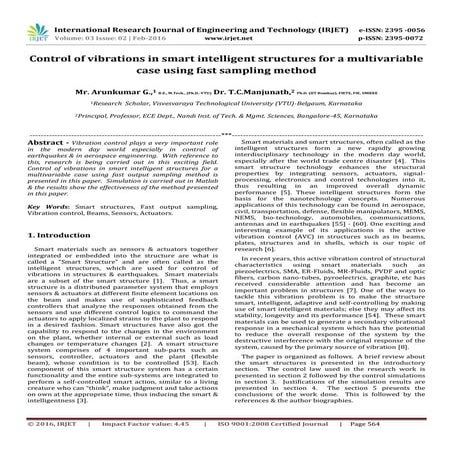 Active vibration control of smart piezo cantilever beam using pid ...