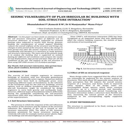 Seismic Vulnerability of Plan Irregular RC Buildings with Soil-Structure Inte...