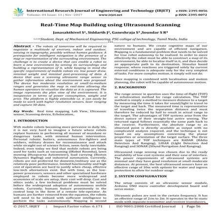 Real-Time Map Building using Ultrasound Scanning