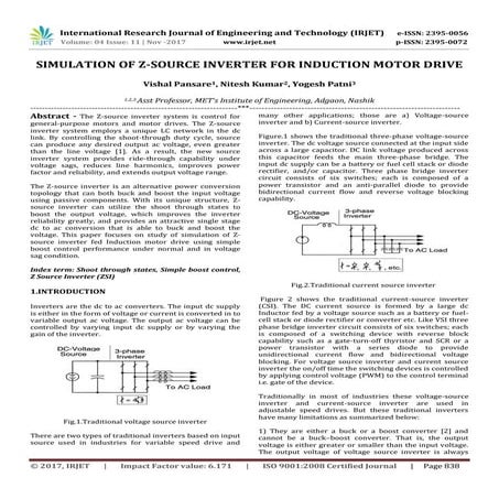 Simulation of Z-Source Inverter for Induction Motor Drive