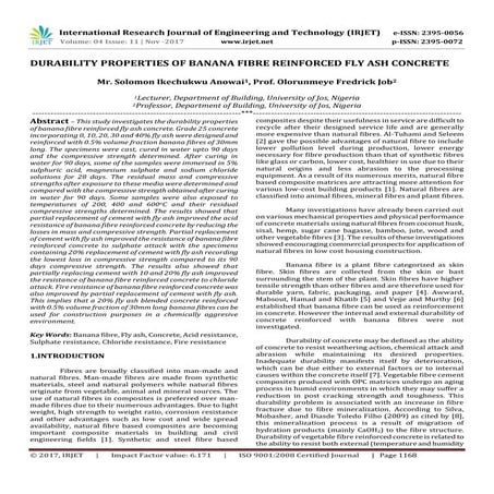 Experimental study on Properties of Concrete of grade M20 by Fractional ...