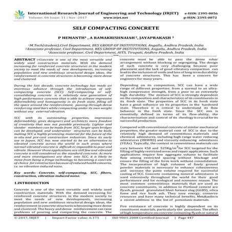 Self-Compacting Concrete: Composition, Properties, and Applications in ...