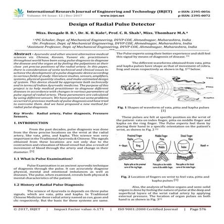 Design of Radial Pulse Detector