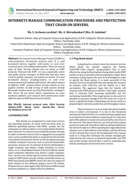 Internets Manage Communication Procedure and Protection that Crash on Servers