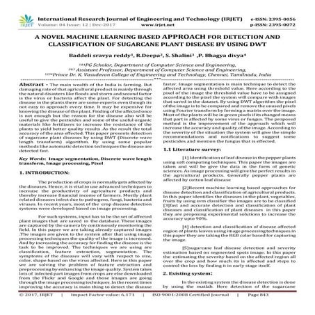 A Novel Machine Learning Based Approach for Detection and Classification of S...