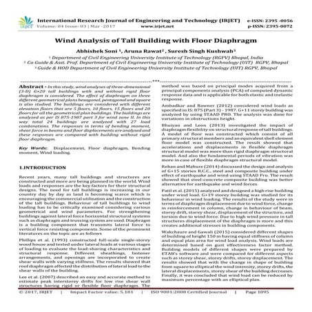 Wind Analysis of Tall Building with Floor Diaphragm