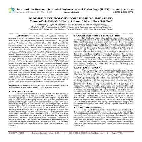 Mobile Technology For Hearing Impaired