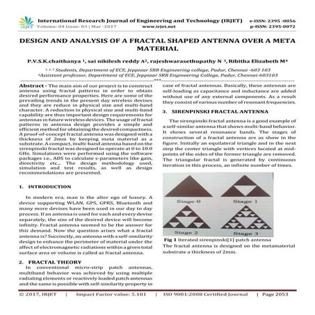 IRJET- Design and Analysis of 5.5 GHz Rectangular Horn Antenna for Wifi ...