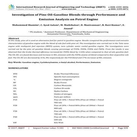 Improving the Viscosity Index of used Lubricating Oil by Solvent ...