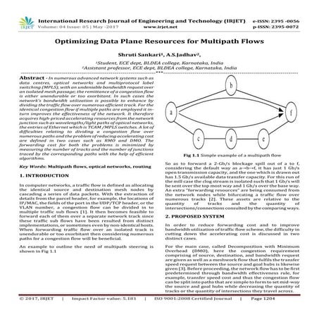 Optimizing Data Plane Resources for Multipath Flows