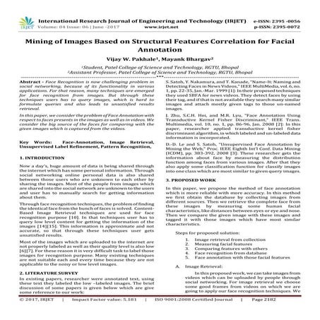 Mining of Images Based on Structural Features Correlation for Facial Annotation