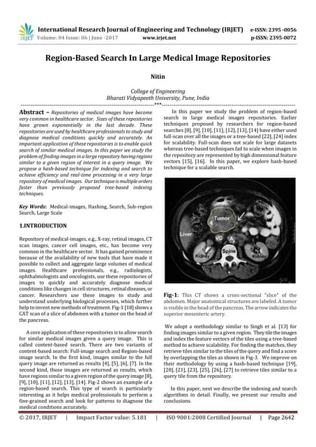 Region-Based Search in Large Medical Image Repositories