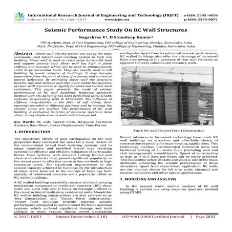 Seismic Performance Study on RC Wall Structures