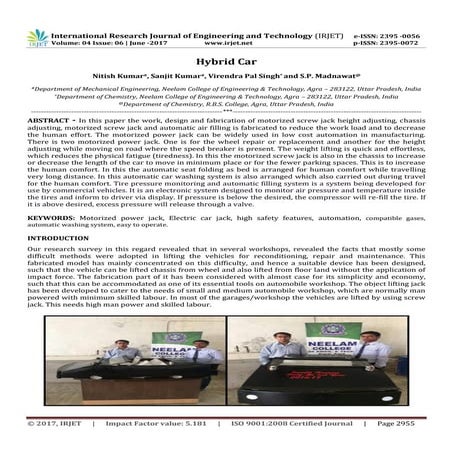 Final Year Project Report Sample for Engineers - IIT and State ...