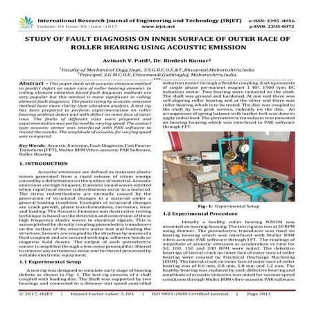 SELF-ALIGNED BEARING FAULT DETECTION USING VIBRATION SIGNALS ANALYZED ...