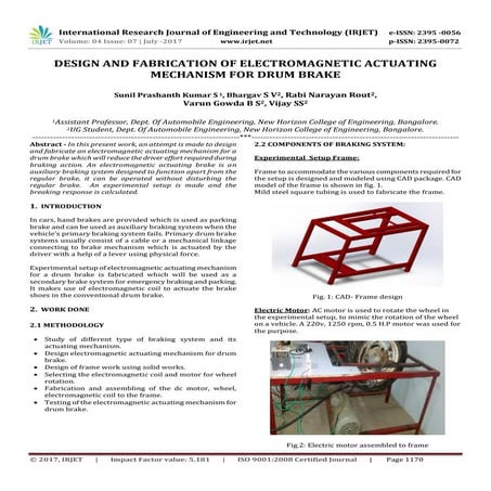 report on electromagnetic breaking system | PDF