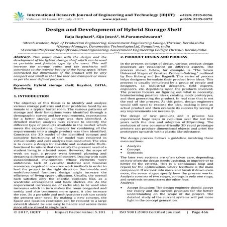 Design and Development of Hybrid Storage Shelf