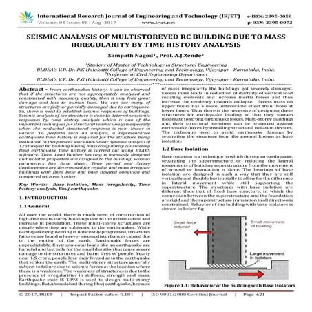 Seismic Analysis of Multistoreyed RC Building Due to Mass Irregularity by Tim...