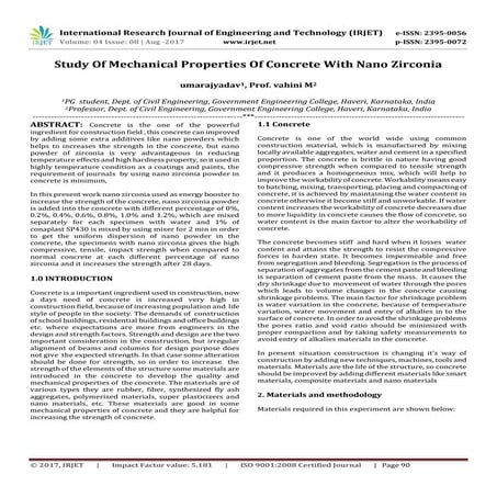 Experimental Study on Partial Replacement of Cement with Nano Silica in ...