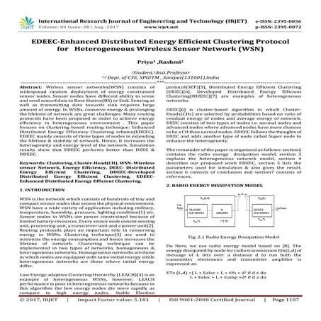 EDEEC-Enhanced  Distributed  Energy  Efficient Clustering  Protocol  for   He...