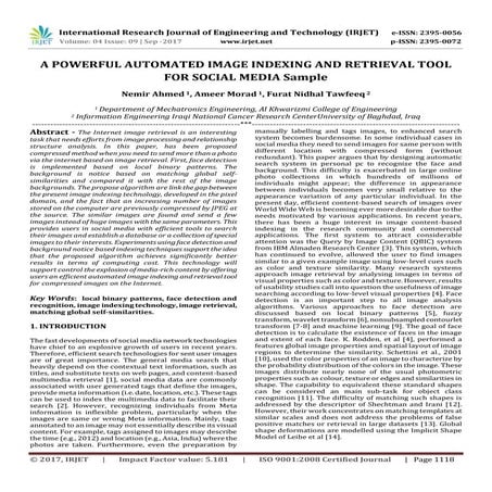 A Powerful Automated Image Indexing and Retrieval Tool for Social Media Sample