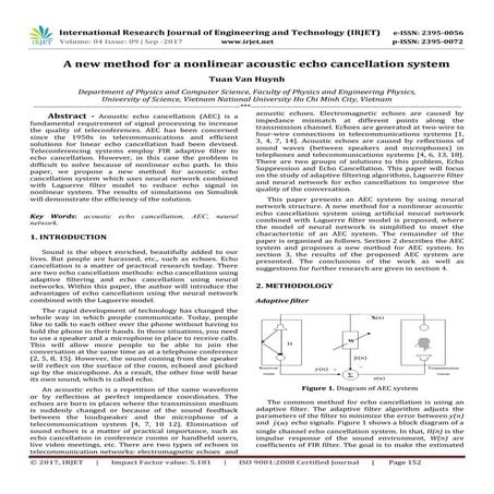 A New Method for a Nonlinear Acoustic Echo Cancellation System