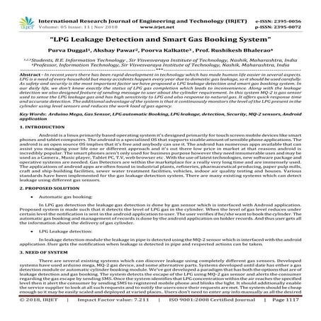 Smart LPG System | PDF