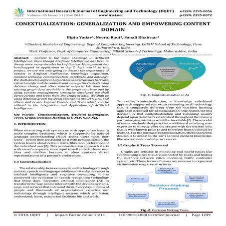 IRJET- Conextualization: Generalization and Empowering Content Domain
