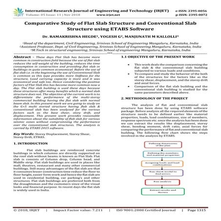 IRJET- Comparative Study of Flat Slab Structure and Conventional Slab Structu...