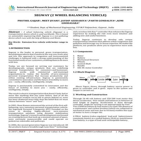 Segway (2 Wheel Balancing Vehicle)