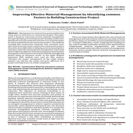 Construction Material Management | PPTX