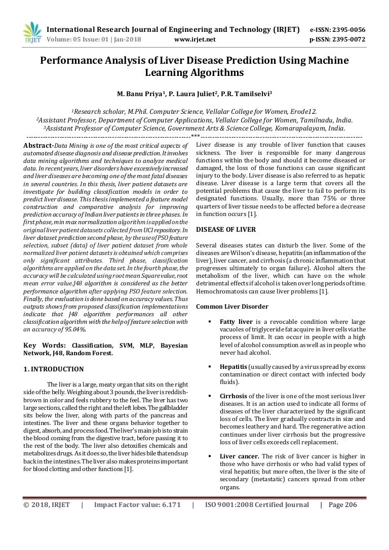 liver disease prediction using machine learning