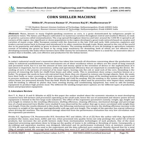 Corn Sheller Machine