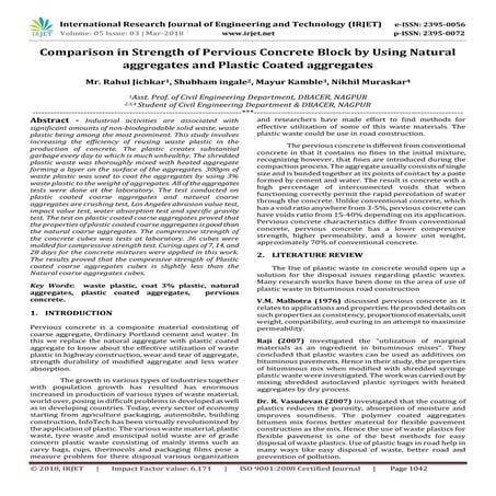 Experimental Study on Partial Replacement of Aggregate with Waste ...