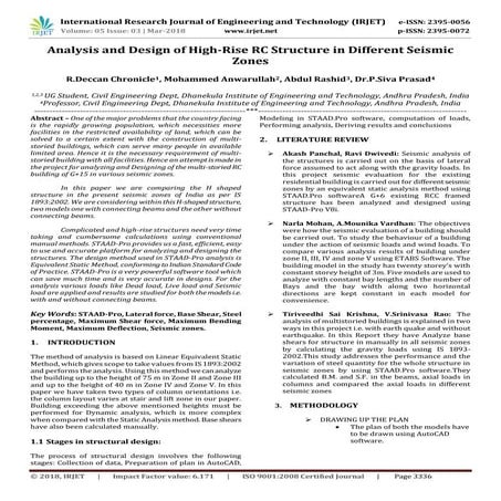 IRJET- Analysis and Design of High-Rise RC Structure in Different Seismic Zones