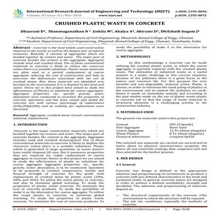 IRJET- Replacement of Fine Aggregate in Concrete using Construction ...