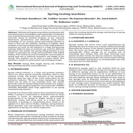 IRJET- Spring Testing Machine