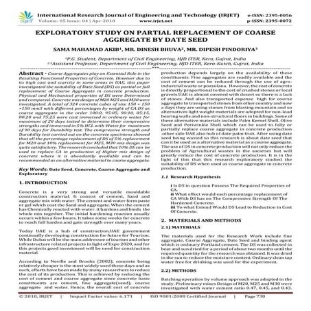 Experimental Investigation on Concrete with Partial Replacement of Fine ...