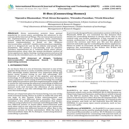 IRJET- H-Box (Connecting Homes)