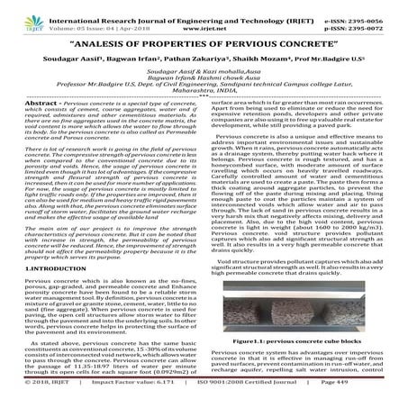Pervious Concrete | PDF