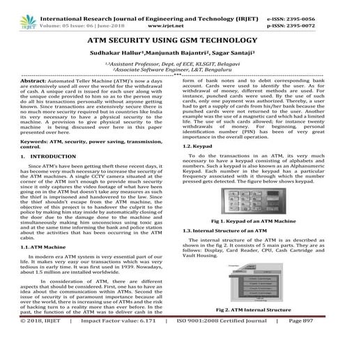 IRJET-ATM Security using GSM Technology