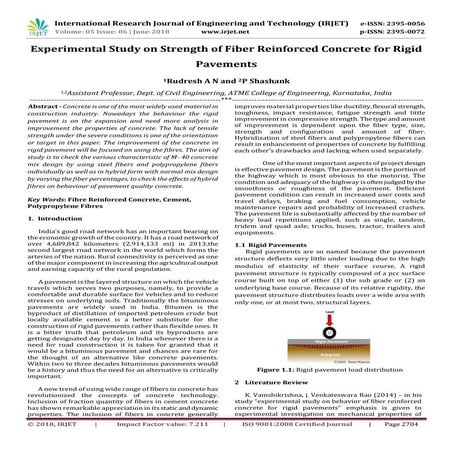 IRJET-Experimental Study on Strength of Fiber Reinforced Concrete for ...