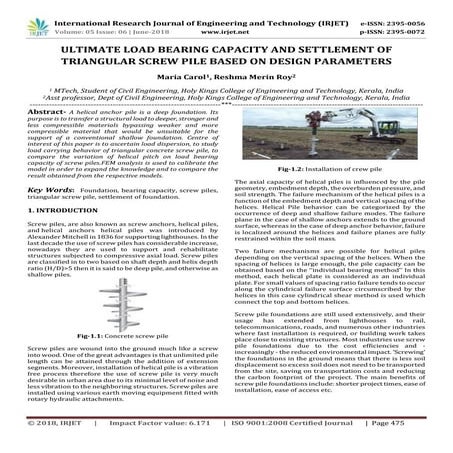 Numerical Simulation of Pile using PLAXIS | PDF