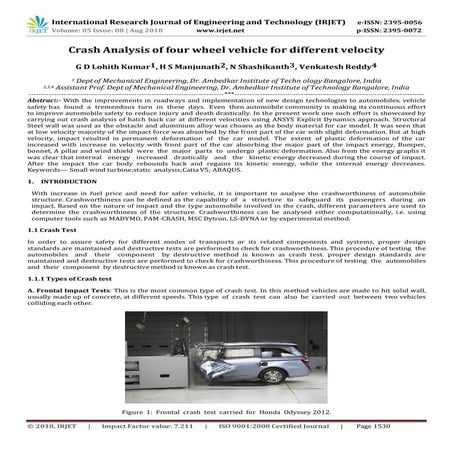 Explicit Dynamics Crash Analysis of Car for Different Materials using ...
