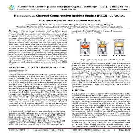 Homogeneous Charged Compression Ignition Engine (HCCI Engine) | PPTX