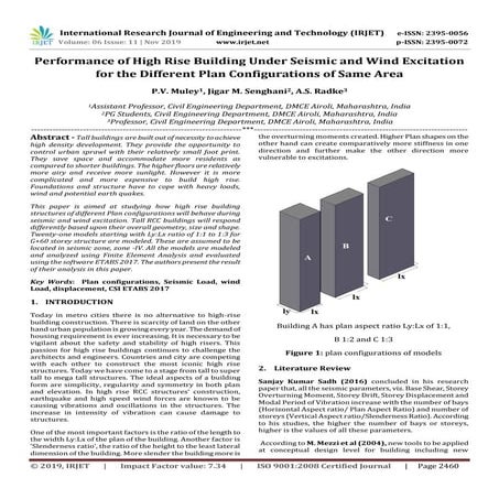 Study of Seismic and Wind Effect on Multi-Storey R.C.C. Building using ...