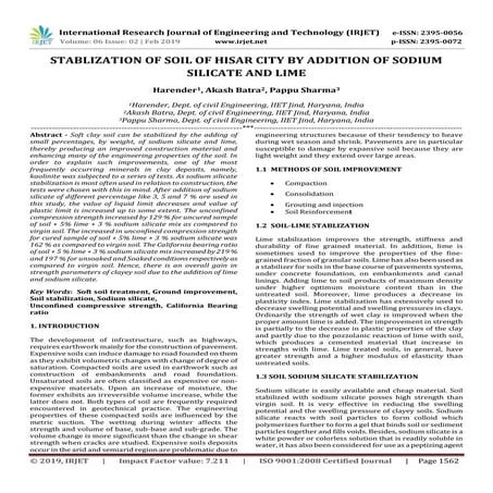 Stabilisation of Pavement Subgrade Soil using Lime and Cement: Review | PDF