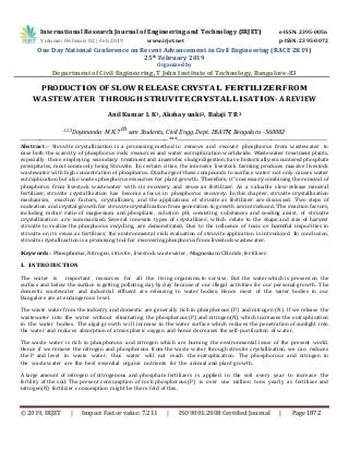 crystallisation irjet
