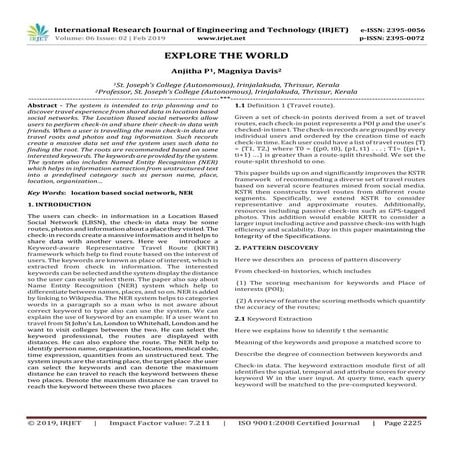 IRJET- 	  Explore the World