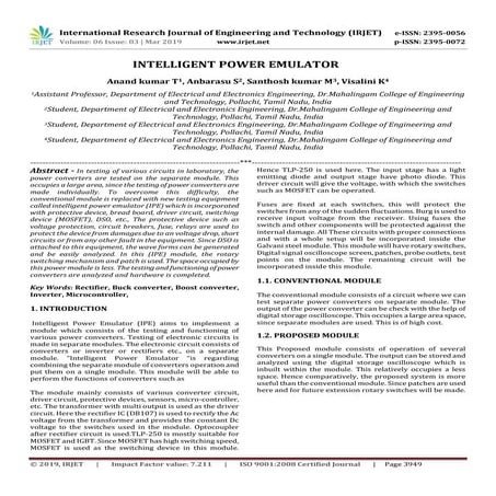 IRJET- Intelligent Power Emulator